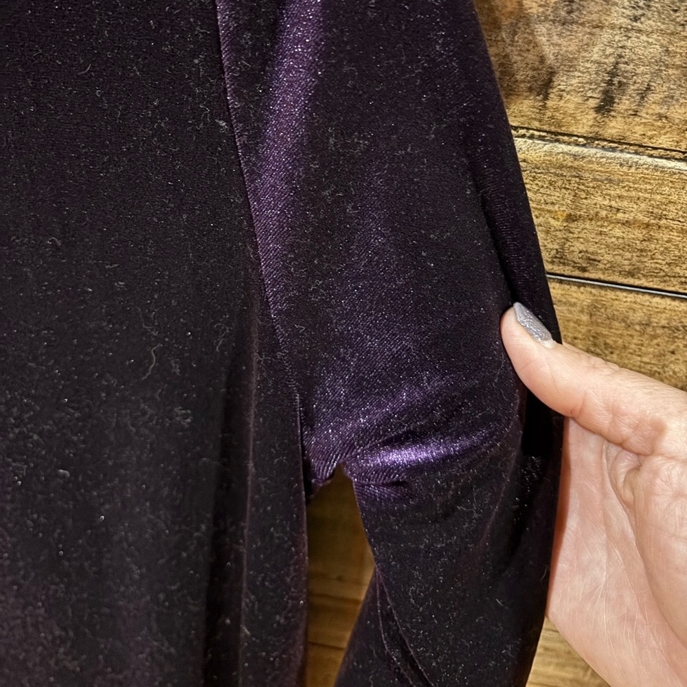 Agnes‎ & Dora Deep Purple Velvet Dress - Picture 6 of 8